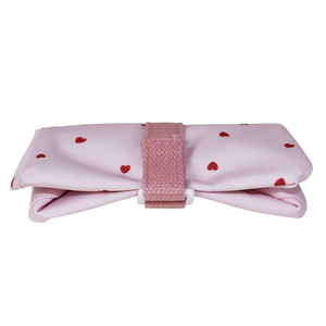 Tazón para Perro Plegable, Acolchado, Simple, Color Rosa Sólido, de Poliéster/Nailon, para Uso en Exteriores, con Botón, Tallas XS-XL - Product Image 1