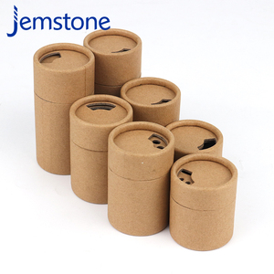 Emballage personnalisé de boîte-cadeau en carton écologique en forme de cylindre, emballage en tube de papier kraft de qualité alimentaire pour épices en poudre - Product Image 4