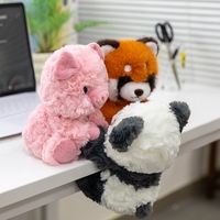 Panda en peluche pour bureau, compagnon de bureau doux et moelleux, idéal pour la décoration de la maison ou du bureau, cadeau