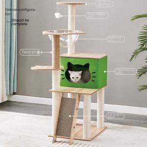 Custom Large Cat Tree Integrated Nest Scratch Board Universal Four Seasons Cat <b>Shelf</b> New Cat Climbing Rack Cloth Integrated - Product Image 2