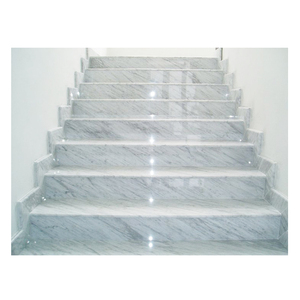 Pierre de course d'escalier en marbre blanc, antidérapant mat, carsara blanc, importé du japon - Product Image 1