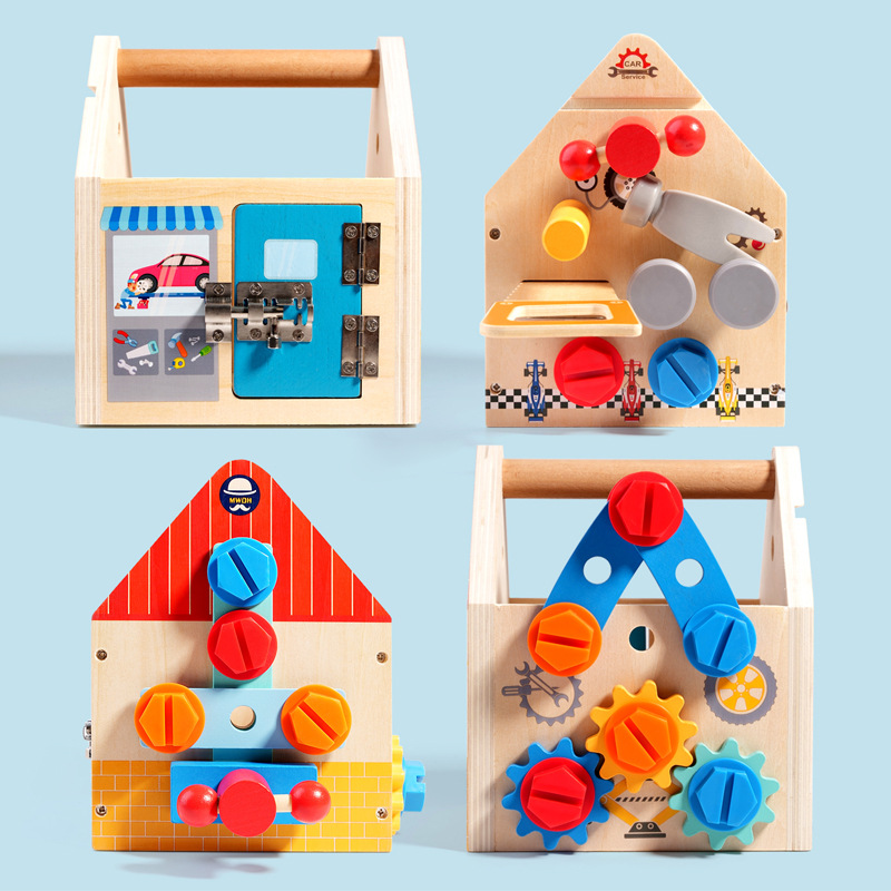 Wooden Handheld Repair Toolbox preview 3