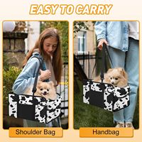 Siège de voiture pliable pour chien, léger, imperméable, grande capacité, siège surélevé portable pour animaux de compagnie, laisse de sécurité, coussin lavable pour petits chiens