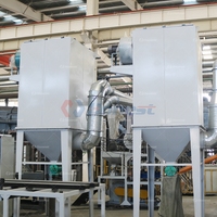 Ligne de recyclage de pales d'éoliennes industrielle, broyeur de pales d'éoliennes et usine de recyclage avec séparation complète des matériaux