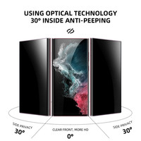3 packs de films en verre trempé anti-espion, dureté 9H, protection d'écran pour iPhone 16 Pro Max