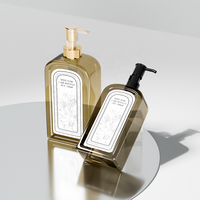 Vente en gros de bouteilles de lotion cosmétique en plastique PET de 750ml bouteilles vides de liquide de lavage corporel de 500ml bouteille de lavage corporel