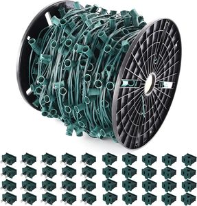 Commercial C9 Christmas <b>LED</b> 1000FT 12" Spacing 1000pcs Socket C9 <b>Light</b> Spool SPT-1 <b>Light</b> 18awg <b>Wire</b> C9 Christmas <b>Light</b> Spools - Product Image 1
