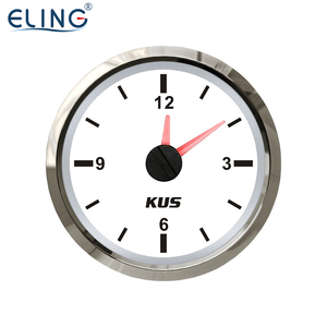 Kus Tự Động Đồng Hồ Biển Mét Đo Định Dạng 12 Giờ Với Đèn Nền Màu Đỏ 52Mm (2 ") 12V <span class=keywords><strong>24V</strong></span> Cho Xe Tải Xe Đua Tàu Van Phổ - Product Image 2