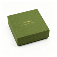 Boîte cadeau verte personnalisée avec logo imprimé, emballage haut de gamme pour la marque d'entreprise, boîte d'expédition en carton rigide pour clients VIP, souvenirs