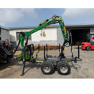 Grue forestière hydraulique DIBO CE TUV pour le bois, 4,2 m, avec <span class=keywords><strong>remorque</strong></span> 4x4 de 3 tonnes - Product Image 5