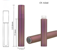Tube carré en plastique ABS à couvercle rabattable anti-déversement pour brillant à lèvres, flacon cosmétique vide, emballage de maquillage liquide, logo personnalisé sérigraphié