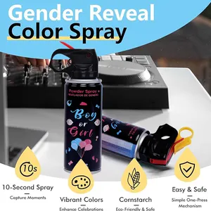 Biodegradabile di genere rivela estintore fumo Color Blaster ragazzo o ragazza Baby Shower sesso rivela idee per feste