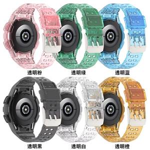 Correa de reloj de TPU transparente con estuche para <span class=keywords><strong>Samsung</strong></span> Galaxy <span class=keywords><strong>Watch</strong></span> <span class=keywords><strong>4</strong></span> <span class=keywords><strong>Classic</strong></span> 46 <span class=keywords><strong>42</strong></span> 44mm 40mm 46mm correa de silicona - Product Image 2