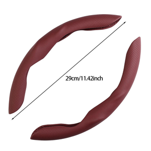 Housse de <span class=keywords><strong>volant</strong></span> de voiture 4 branches en cuir Nappa coloré Yingxi, populaire, pour Tesla, Toyota, BMW, Jeep - Product Image 5