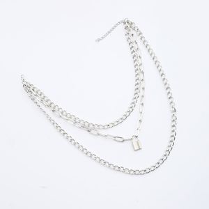 Layered <b>Chain</b> Necklace Neck <b>Chains</b> Lock Pendant Jewelry for Women Punk Choker Padlock Goth Jewelry Grunge Aesthetic Accessories - Product Image 4