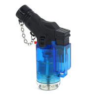 KY Moins Cher Poche En Plastique Coupe-Vent Coloré BBQ Jet Flamme Turbo Gaz Mini Personnalisé Torche Briquets