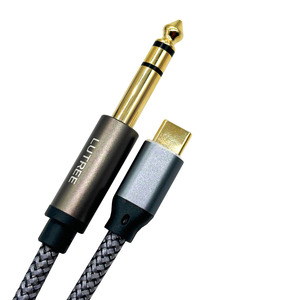 <span class=keywords><strong>Cable</strong></span> de audio USB C <span class=keywords><strong>a</strong></span> <span class=keywords><strong>1</strong></span>/<span class=keywords><strong>4</strong></span> pulgadas, 6.6FT/2M Tipo C <span class=keywords><strong>a</strong></span> 6,35mm TRS <span class=keywords><strong>Cable</strong></span> de audio estéreo, para amplificador de Google, altavoz, consola de mezclas - Product Image 2