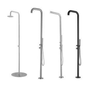 Columna de Ducha Independiente de Acero Inoxidable Cromado <span class=keywords><strong>para</strong></span> <span class=keywords><strong>Piscina</strong></span>, Jardín o Playa - Product Image 1