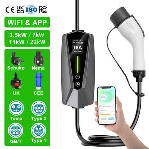 Cargador EV Móvil para Vehículo Eléctrico Gb/t Tipo 2 y Tipo 1, Estación de Carga Portátil para <span class=keywords><strong>Coche</strong></span> Evse Gbt 32a 16a 3.5kw 7kw Rápida - Product Image 1