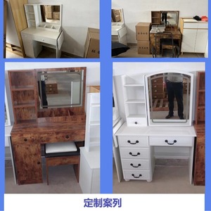 Muebles de dormitorio blancos modernos personalizables-Tocador de casa por el estilo de madera del Panel para el uso en el hogar - Product Image 4