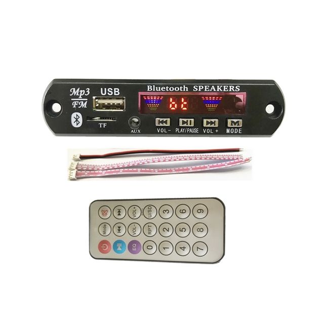 JK6836BT Audio Bluetooth Fm Mp3 Wav Usb Player Decoder Module