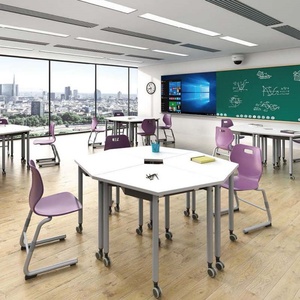 Modern Portable Movable <b>Tables</b> Folding Training <b>Table</b> Office Furniture <b>Foldable</b> Conference Desks Office Training Desk - Product Image 6