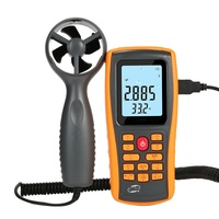 Anémomètre numérique GM8902, compteur de débit d'air, haute précision, résolution 0.001, instrument de mesure de la vitesse du vent et de la température, USB