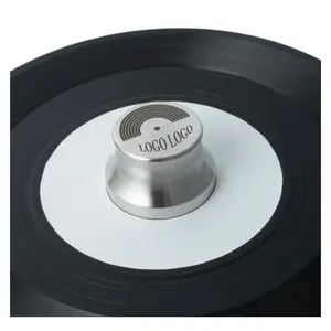 铝乙烯基唱片转盘主轴中心适配器插入锥7 "LP唱片播放器实心铝45转/分适配器