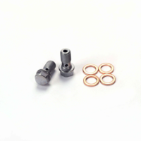 Nouveaux raccords de frein en acier inoxydable galvanisé hydraulique, raccords de tuyau de frein à joint banjo, boulons mâles et femelles, écrou pour tuyau 3AN, ajustement universel