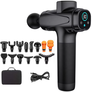 Dropshipping mejor deportes vibración cuerpo tejido profundo Booster 30 velocidad pantalla Lcd Fascia percusión masajeador pistola de masaje muscular - Product Image 1