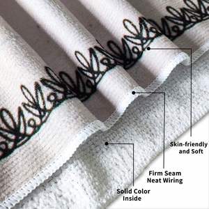 Toalla de Baño y Playa de Microfibra de Doble Cara con Estampado Tropical Moderno de Verano, con Fibra Superfina - Product Image 5