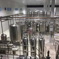 Pasteurisateur de yaourt 1000L, Cuve de refroidissement du lait, Cuve de fermentation, Homogénéisateur, Ligne de production de yaourt entièrement automatique