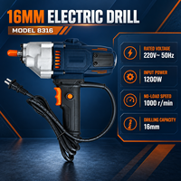 Perceuse électrique OEM ODM 1200W 1000 tr/min, mandrin 16mm pour bois et métal, moteur robuste avec haute performance de perçage