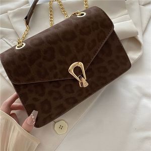 Bolso Cuadrado Pequeño de Moda, Bolso Bandolera Retro con Estampado de Leopardo, Bolsos de Hombro para Mujer, Marca de Lujo - Product Image 5
