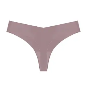 Earth Color Yong Girl Cotton Thong Panty Sexy Lace Suntan G-string Panty Women Panties Bikini Underwear