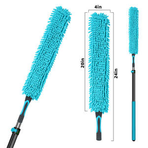 Multifuncional <span class=keywords><strong>1.2m</strong></span> telescópico extensão pólo longo punho Chenille retrátil espanador para casa ou escritório limpeza - Product Image 2