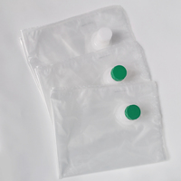 Kantong BIB Transparan 5L 10L 20L 25kg dengan Katup Tarik, Anti Bocor Tinggi untuk Susu, Minyak Zaitun, Cairan, Telur