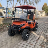 Voiturette de golf électrique à 4 roues homologuée pour la route, certifiée CE, 2 places, 60V, freins à disque avant/freins à tambour arrière, robuste, 30-50 km/h