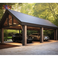 Abri de voiture en aluminium haute résistance pour deux places de stationnement avec toit en polycarbonate – Conception d'abri extérieur pour véhicules
