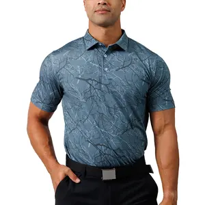 Oversized Casual Breathable High Quality Stretch Fabric Golf Shirt Fashionable Ventilated Performance Golf Polo Clothing