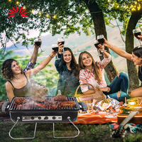 Barbecue portable en acier inoxydable pour balcon extérieur, vente en gros