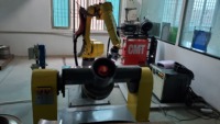Meja Las Putar Servo Dua Sumbu untuk Otomatisasi Pengelasan Robot MIG MAG