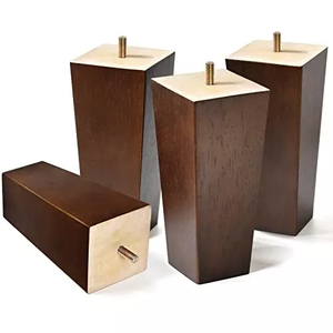 Pieds de meubles carrés filetés pour lits, 15 cm, pieds de remplacement pour canapé, pieds de lit en bois massif de haute qualité - Product Image 3