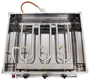 Barbecue à gaz professionnel en acier inoxydable 430SS à 3 brûleurs, vente chaude en Europe, pour usage commercial <span class=keywords><strong>ou</strong></span> domestique, camping, avec poêle - Product Image 5