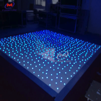 Starlit lumineux led avec espace de danse, étoile numérique, pour mariage, vente en gros,