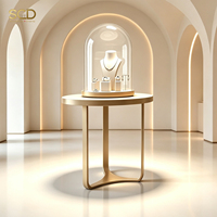 Schmuck-Vitrine mit Sicherheitsglas, LED-Beleuchtung und Verstellbaren Regalen für Schmuck-Einzelhandelsgeschäfte