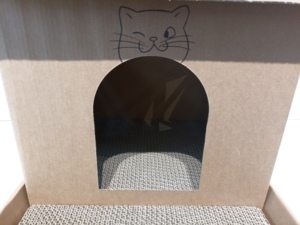 تخصيص OEM/ODM أثاث للقطط مقاوم للماء من الورق المقوى المموج، لعبة خدش مستطيلة بالكاتنيب، عش، بيت قطط، قفص قطط - Product Image 4