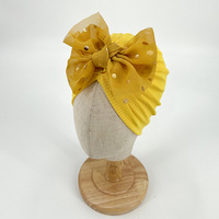 Chapeau en tricot pour nouveau-né, adorable turban en forme de beignet, bonnets doux pour bébés filles, nourrissons et tout-petits