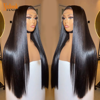 Proveedor Mayorista de Pelucas de Cabello Natural Vietnamita de Alta Calidad, Pelucas con Frente de Encaje HD, Lisas, sin Pegamento, para Mujeres Negras