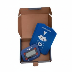 Disque de stationnement numérique Mightytech, accessoire électronique pour voiture avec fonction de dissimulation en un clic, style moderne en plastique - Product Image 1